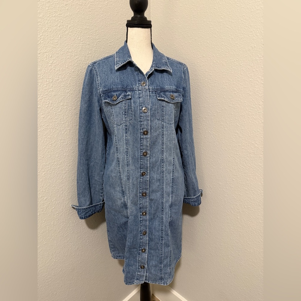 Women’s Stetson Denim Button-Up Dress, Size M